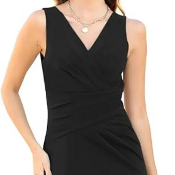 NWT Long Formal Dress, Wedding, Evening Gown, Floor Length, Sleeveless Size L - Picture 10 of 11